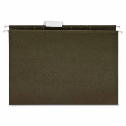 Business Source Hanging Folder, 1/5 Tab, Letter, 25 per Box, Green (BSN17533)