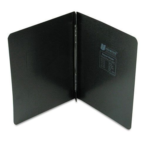 Pressboard report cover, prong clip, letter, 3&#034; capacity, black for sale
