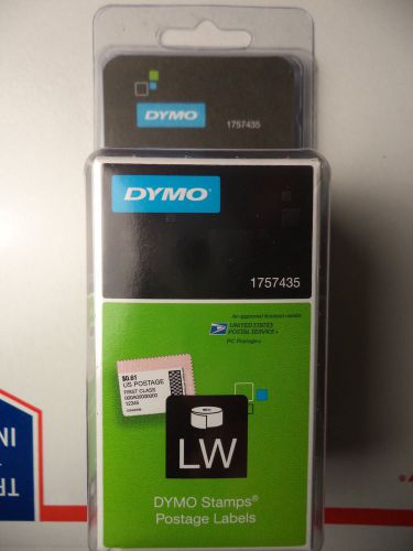 DYMO LW STAMPS POSTAGE LABELS 1757435   071701000828 1 ROLL NIB FREE SHIPPING