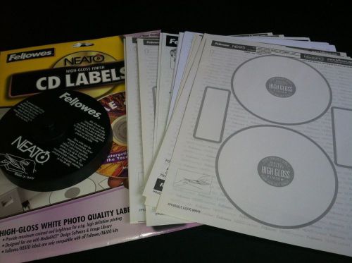 Neato CD DVD Disk Label Applicator Assorted Labels CD NOT INCLUDED