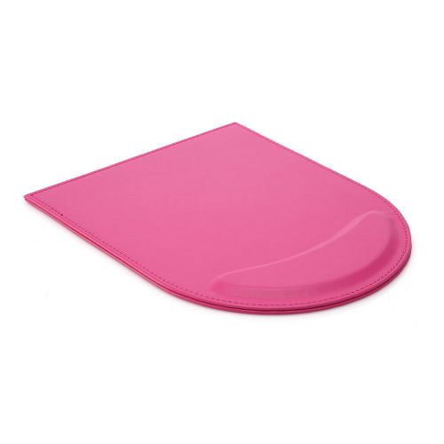 Hot sale pu leather solid color wrist comfort mousepad mat office gaming pad for sale