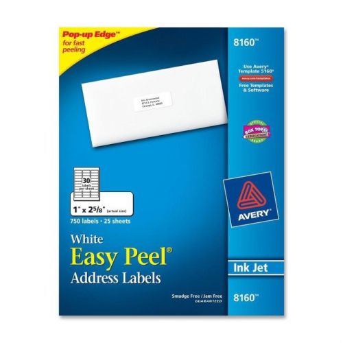 Avery dennison 8160 750ct address/shipping labels for sale