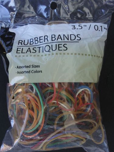 Rubber bands assorted sizes 3.5 oz bag for sale