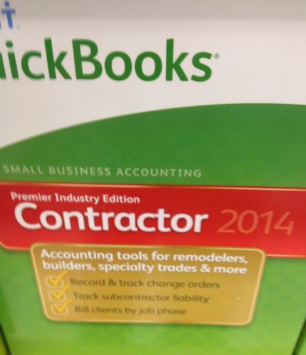 Quickbooks Premier 2014  for contractor