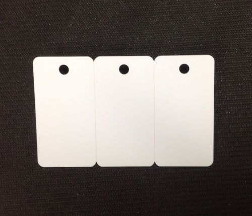 3-up Breakaway Key Tags Blank PVC White Cards CR80 30Mil Pack of 500 = 1500 tags