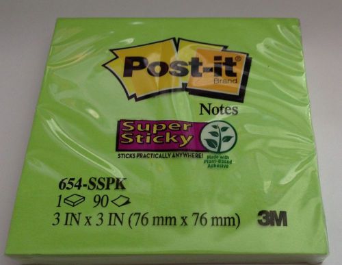 Post-it super sticky note 90 count green