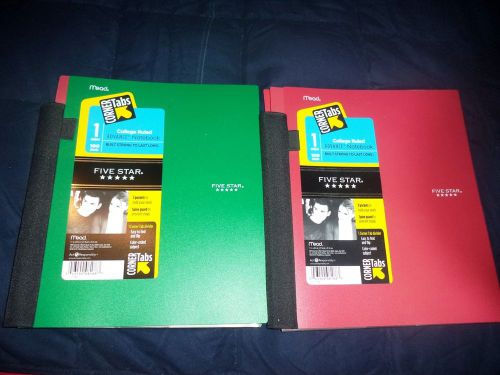 Mead Five Star college Ruled Advance Notebook, 1 subject, 3 Pockets, Spine Guard