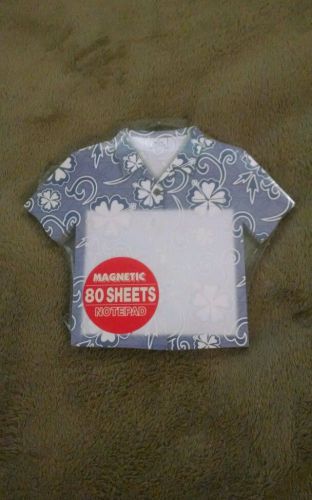 Magnetic aloha shirt 80 sheet notepad