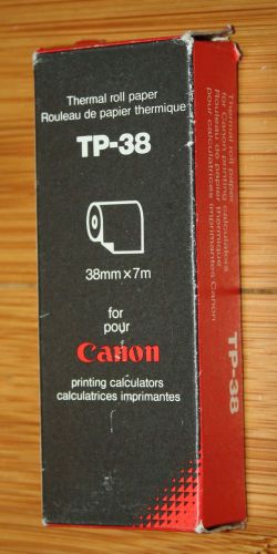 CANON TP-38 THERMAL ROLL PAPER FOR CANON CALCULATORS (3-PACK)