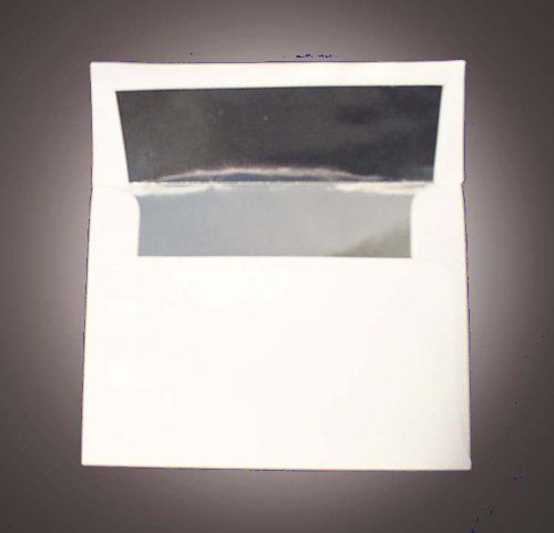 NEW White A7 Silver Foil Lined Envelopes - 50 Envelopes
