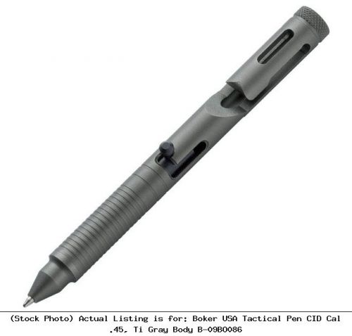 Boker USA Tactical Pen CID Cal .45, Ti Gray Body B-09BO086