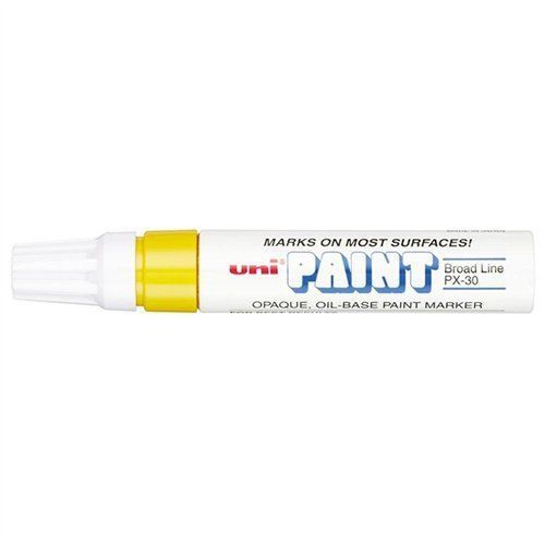 Uni-ball Uni-paint Px-30 Marker - Broad Marker Point Type - Yellow Ink - (63735)