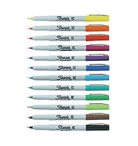 12 Sharpie® Ultra Fine Point Permanent Assorted Markers