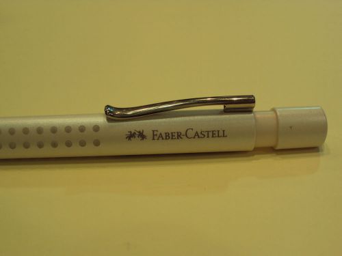 FABER CASTELL  GRIP MECHANICAL PENCIL WHITE  FROSTED 0.7 OFFICE SCHOOL WRITTING