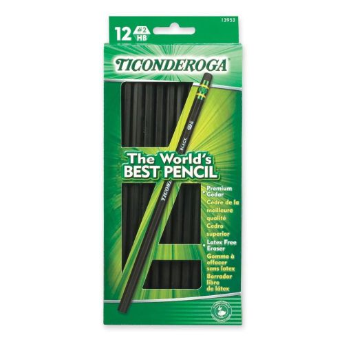 Ticonderoga Pencils, Knife Sharpened, 12 count