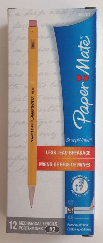Paper Mate SharpWriter Mechanical Pencil HB 0.7mm Yellow Barrel, (2) - 12 Packs
