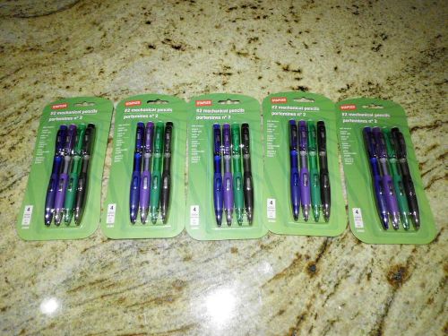 Lot of 20 Staples Smooth Rubber Grip Side Advance No. 2 Mechanical Pencils 24494