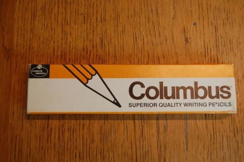 Faber-Castell 1492 COLUMBUS 12 pack VTG USA Yellow #3 Hard Pencils 1492-3 Hard