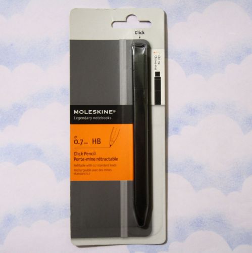 NEW Moleskine Writing Collection Click Pencil HB Refillable 0.7mm Standard Leads