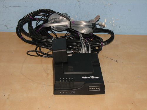 Wire One NT512 / NT384 ISDN NT-1 Interface Module W/ Power Supply + Cables