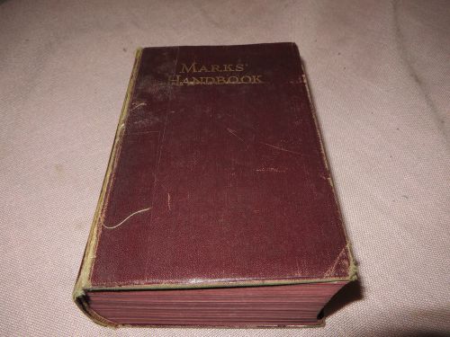 Mark&#039;s Mechanical Engineer&#039;s Handbook 4th Edition (1941)