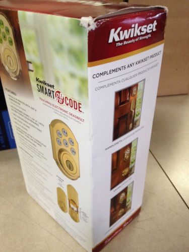 Kwikset 909 L03 SMT CP Smart Code Deadbolt-PB SMARTCODE DEADBOLT Brass