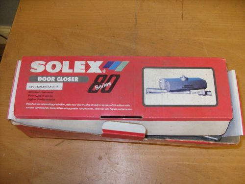 Solex Slimline 130 lbs. DOOR CLOSER -80 Series- NEW OLD STOCK IN BOX w/Hardware