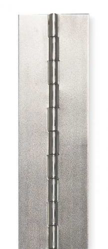 Hinge, continuous, steel, l 4&#039;, w 2-1/2&#034;, 1&#034;, pin 1/4&#034;, 180, fixed pin, square for sale