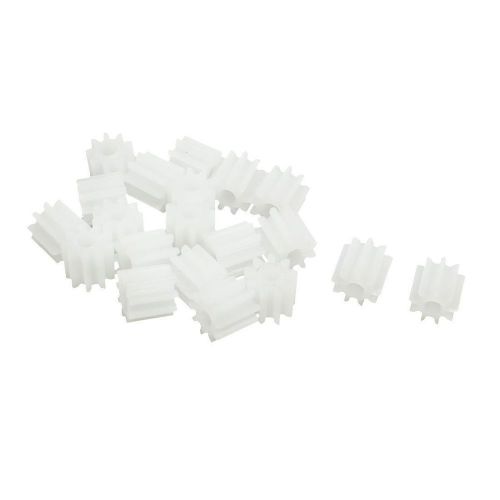 NEW 20Pcs 5.5mmx2mm 9 Teeth Plastic Gear for Car Model Motor Gearbox Shaft