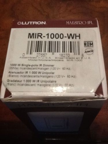 New Lutron MIR-600M-WH 600-Watt Maestro IR Multi-Location Dimmer, White