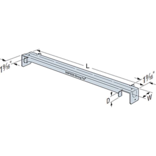 SIMPSON STRONG TIE TSBR2-24 Truss Spacer-Restraint (Carton of 50pcs)