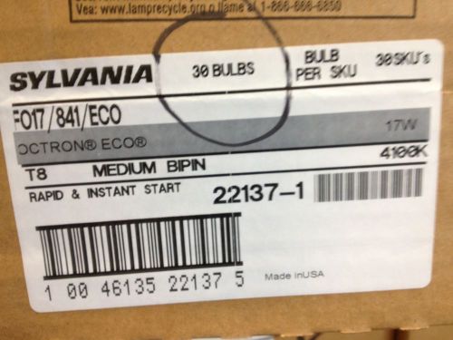 30pc (1Box) Sylvania 22131-1 - FO17/841/ECO T8 Bulbs