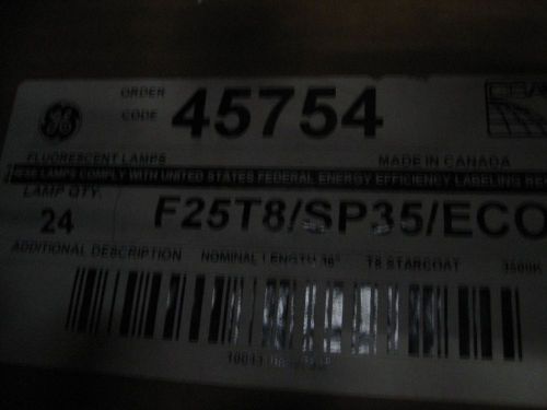 Ge 45754 lamp f25t8/sp35/eco for sale