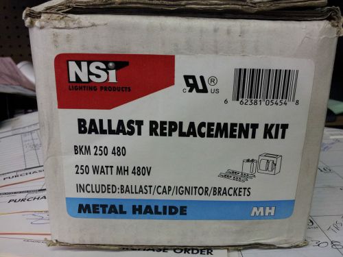 NSI NEW IN BOX BKM-250-480 250 WATT METAL HALIDE 480 VOLT BALLAST