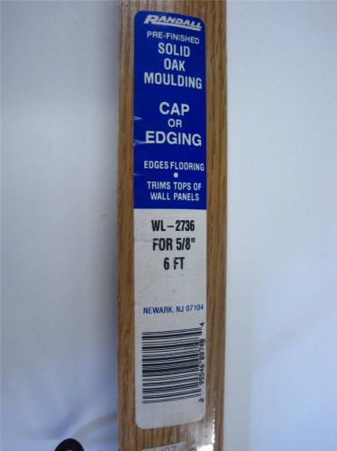 Oak Moulding Threshold End Cap Edging Flooring Wall Trim 6&#039; x 5/8&#034; x 1.5&#034;