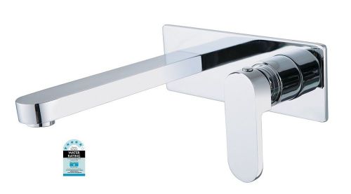 Designer ecco oval bathroom bath/vanity basin wall flick mixer with spout combo for sale