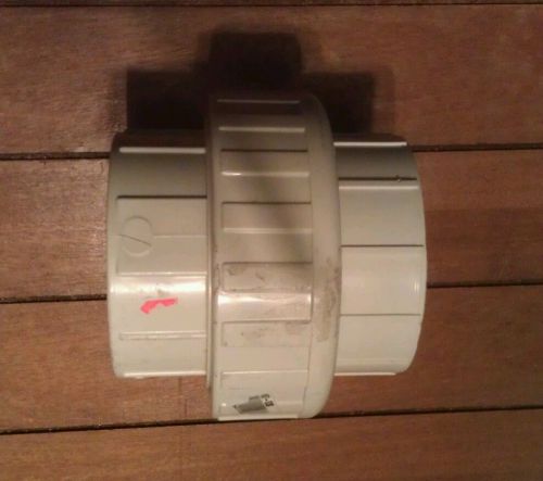 Spears 457 Series PVC Pipe Fitting, Union with Buna O-Ring, Schedule 40, 3&#034; Soc.