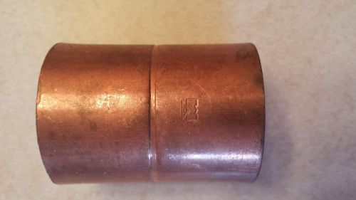 1 1/2&#034; STRAIGHT CONNECTOR COPPER WITH CENTER STOPS FEMALE SOCKET ENDS