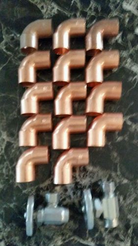 Lot of copper 90s and valves