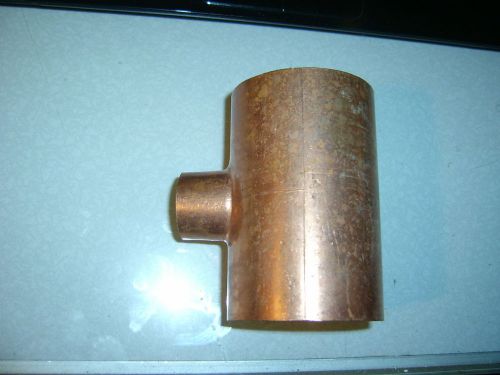 2 1/2&#034;x 2 1/2&#034;x 1&#034; copper  reducing tee moonshine still for sale