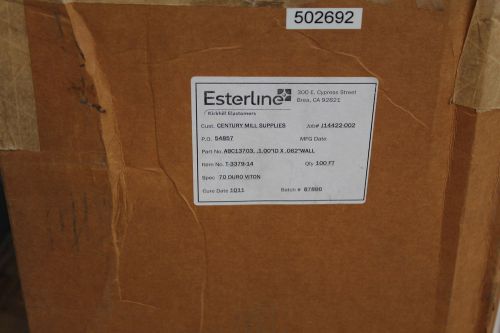 Esterline 1&#034; viton tubing .062 wall 100 feet 70 duro viton t-3379-14 new for sale
