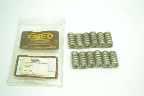 LOT 12 NEW CECO CE-PP391 VALVE SPRING 1-1/4 IN LENGTH D398385