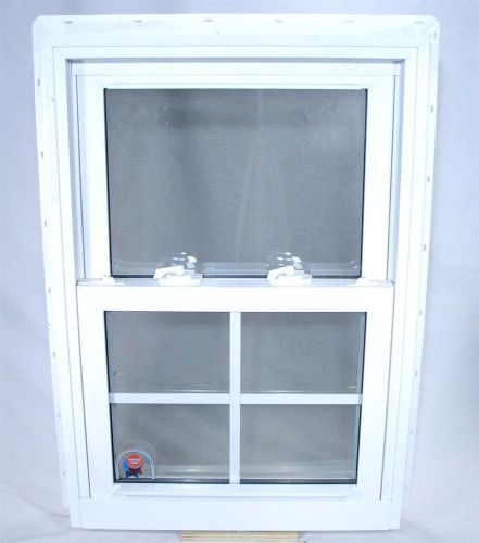 Apc vinyl replacement double hung swiggle insulated glass tilt 20 x 29 window for sale