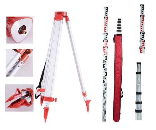 5m staff+ 1.63 m aluminum tripod for rotary laser leveling  level for sale