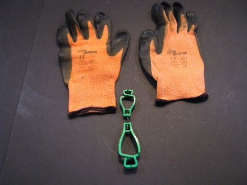 Zone-Defense Large Size Kevlar Work Gloves@ Fine Detail Work with Glove Clip