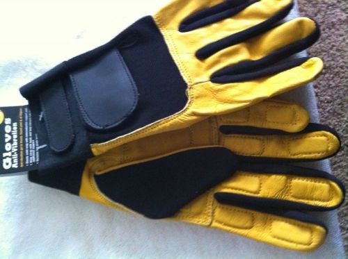 Western Mechanics Work Gloves anit vibration  leather size is xl mens new w tags