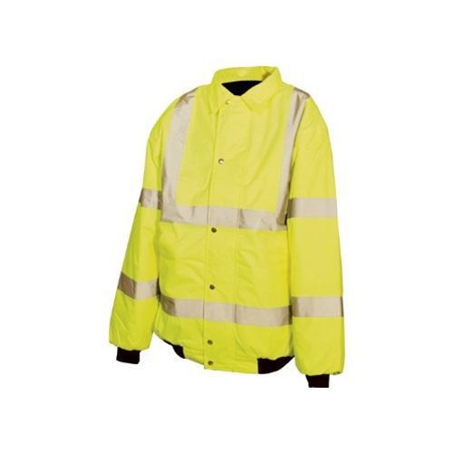Silverline 456937 hi-vis bomber jacket class 3l 100-108cm 39-42&#034; safety workwear for sale