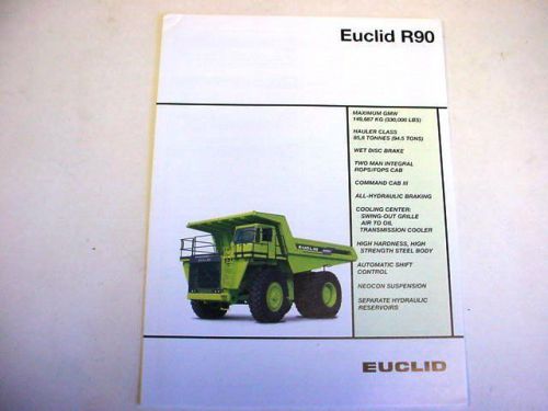 Euclid R90 Hauler Truck Literature
