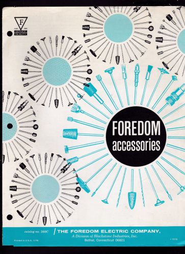 Foredom Accessories 1976 Foredom Electric Co Brochure Bethel Ct