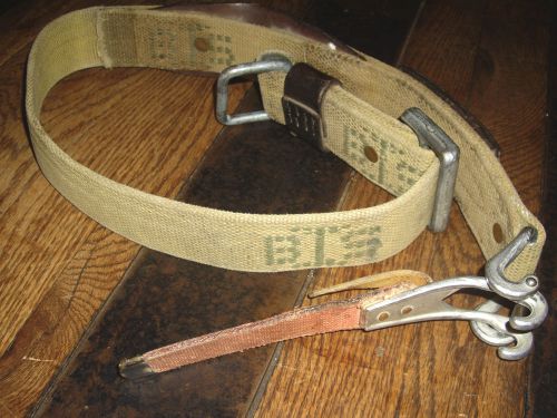 Bethlehem steel quick release msa ironworker tool belt no spud wrench very nice for sale